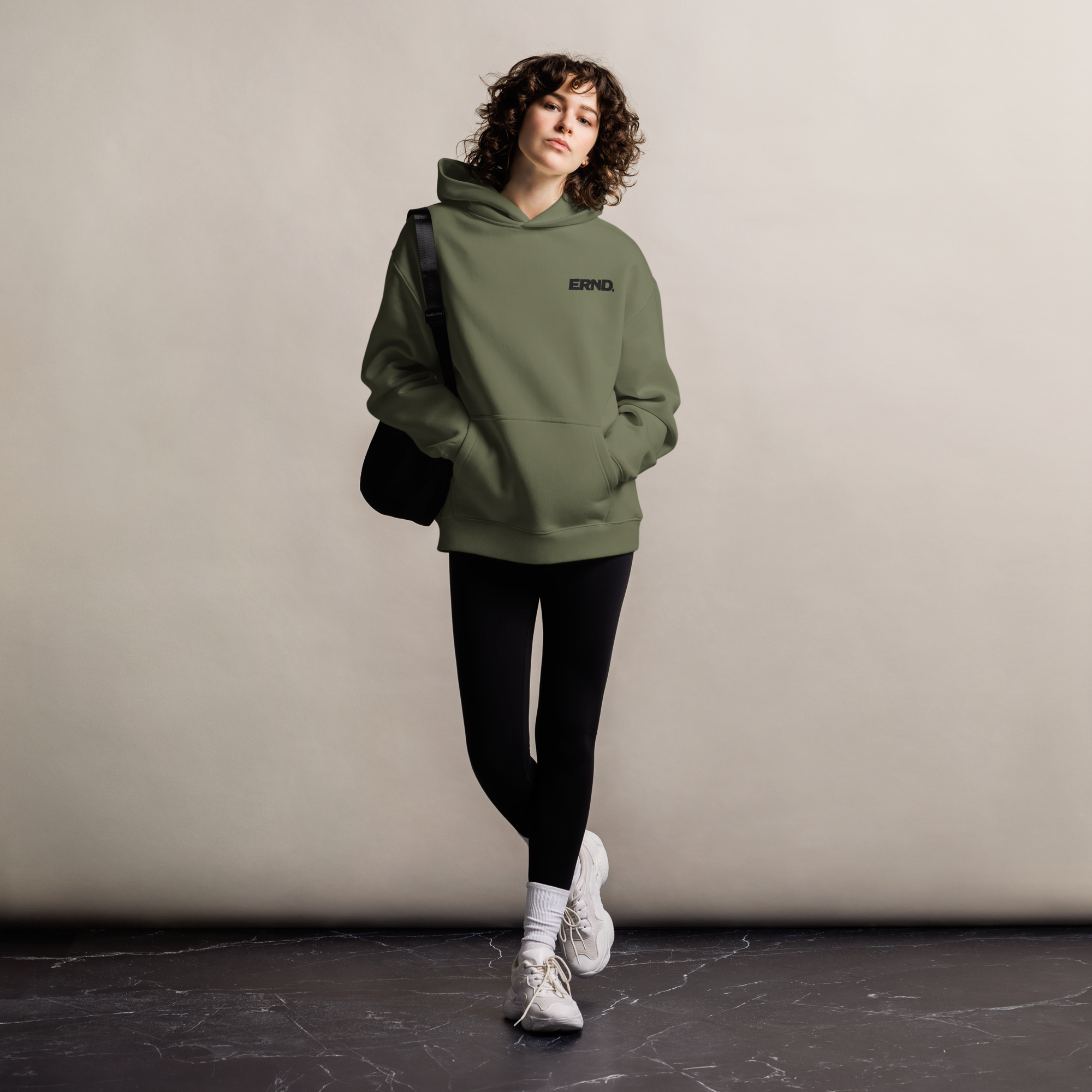The ERND. Premium Earned Hoodie — Black Mark