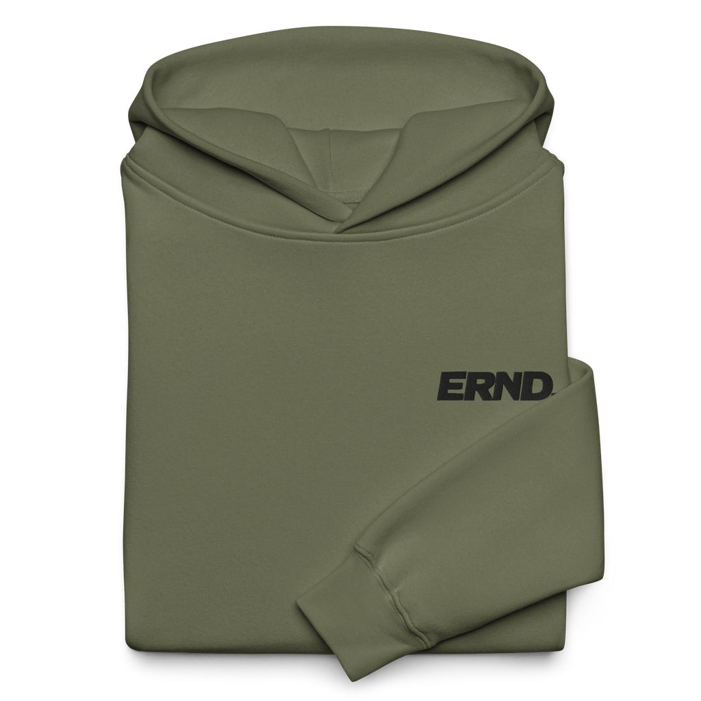 The ERND. Premium Earned Hoodie — Black Mark